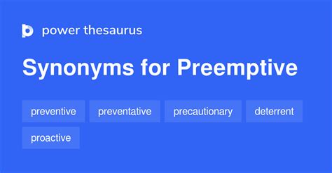 preemptive synonym